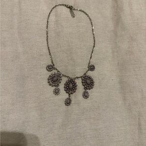 Elegant Silver and Gray Necklace